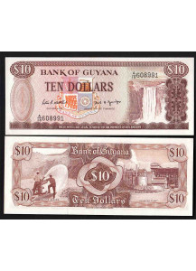 GUYANA 10 Dollars 1989 Fior di Stampa